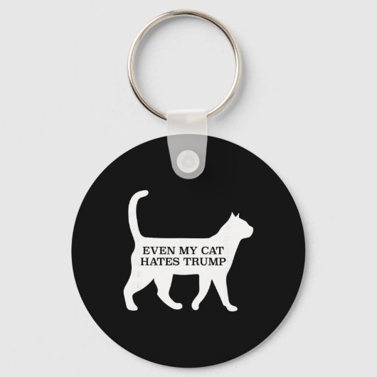 Zelfs mijn kat haat Trump Sleutelhanger (Voorkant)
