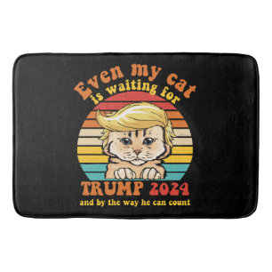 Zelfs mijn kat wacht op Trump 2024 Kleding Badmat