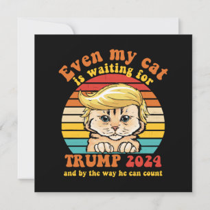 Zelfs Mijn Kat Wacht Op Trump 2024 Kleding Kaart