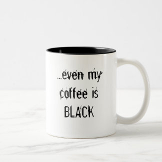 Zelfs mijn koffie is BLACK Tweekleurige Koffiemok