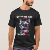 Zelfs mijn Sphynx-kat wil Trump 2024 patriottische T-shirt (Voorkant)