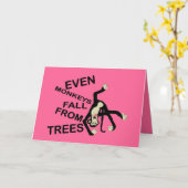 Zelfs Monkeys Grappig "Het spijt me" Groeten Kaart (Gele Bloem)