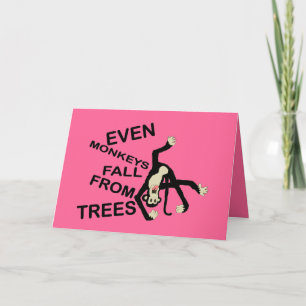 Zelfs Monkeys Grappig "Het spijt me" Groeten Kaart