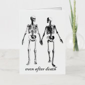 ZELFS NA DE DOOD, TOT DE DOOD ONS SCHEIDT FOLIE WENSKAART (Voorkant)