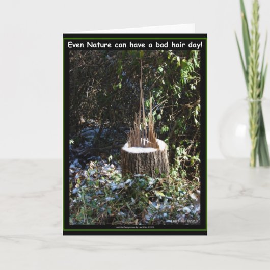 Zelfs Natuur kan een slechte haardag hebben! Gifte Kaart (Voorkant)