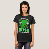 Zelfs niet op afstand Iers Drink bier Drink St Pat T-shirt (Voorkant volledig)