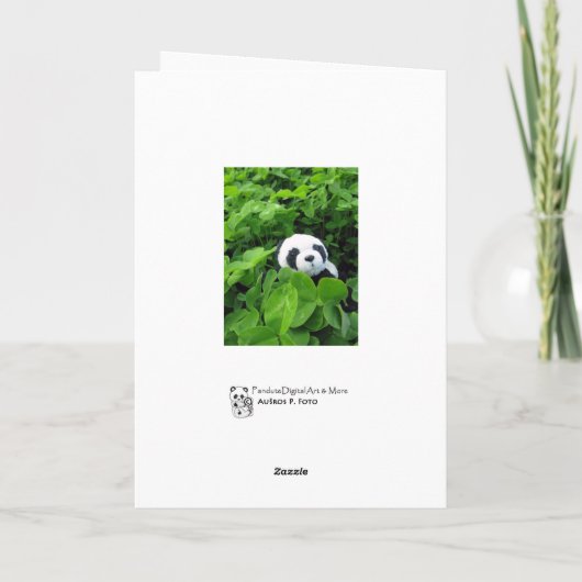 Zelfs panda's zijn Iers Feestdagen Kaart (Achterkant)