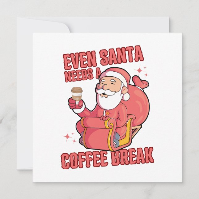 Zelfs Sinterklaas heeft een koffiepauze nodig (Voorkant)