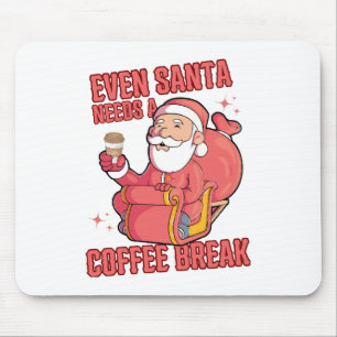 Zelfs Sinterklaas heeft een koffiepauze nodig Muismat