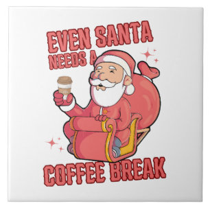 Zelfs Sinterklaas heeft een koffiepauze nodig Tegeltje