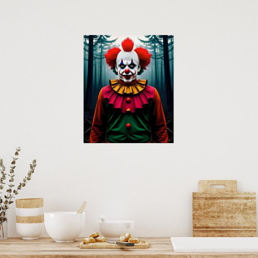 Zelfs slank man heeft een clown nodig poster (Keuken)
