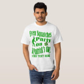 Zelfs Squatches feest op St Patrick's day T-shirt (Voorkant volledig)