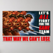 Zelfs teams poster (Voorkant)