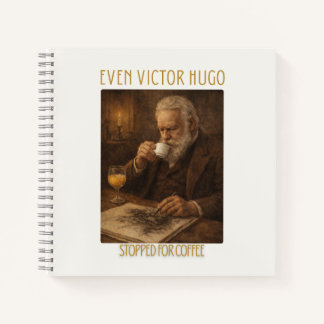Zelfs Victor Hugo Stopte voor Koffie Notitieboek
