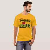 Zelfs Zombies Hart Chocolade T-shirts voor IEDEREE (Voorkant volledig)