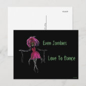 "Zelfs Zombies Love to Dance"-Briefkaart Briefkaart (Voorkant / Achterkant)