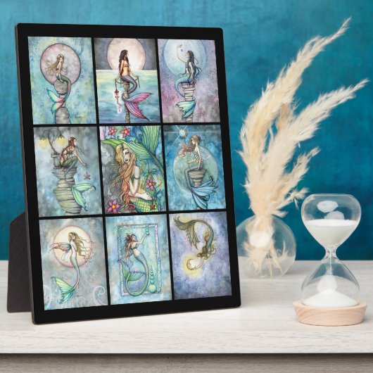 Zelfstaande Zeemeermin Afbeelding 9 Zeemeermin in  Fotoplaat (Zijkant)