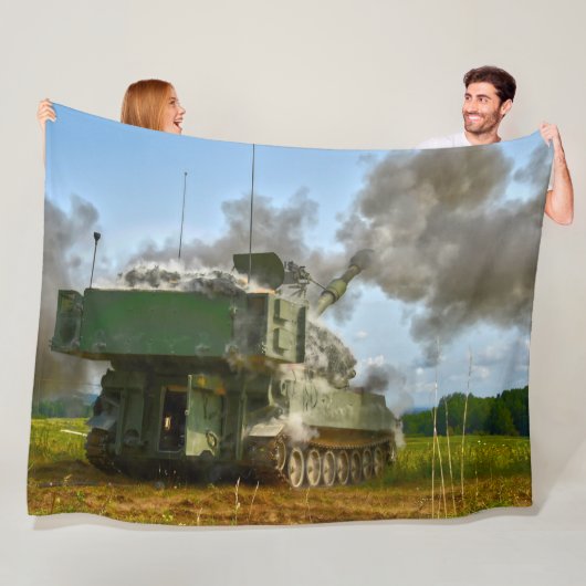 ZELFSTANDIG HOWITZER - M109 Paladin Fleece Deken (In situ)