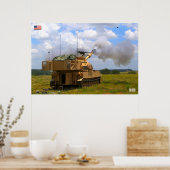 ZELFSTANDIG HOWITZER - M109 Paladin Poster (Keuken)