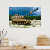 ZELFSTANDIG HOWITZER - M109 Paladin Poster (Keuken)