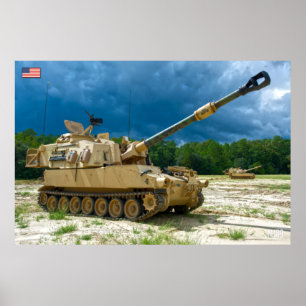 ZELFSTANDIG HOWITZER - M109 Paladin Poster
