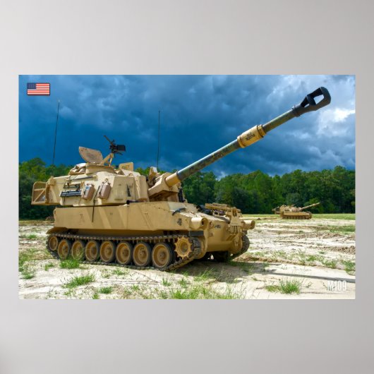 ZELFSTANDIG HOWITZER - M109 Paladin Poster (Voorkant)