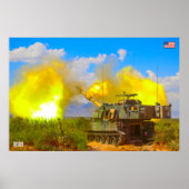 ZELFSTANDIG HOWITZER - M109 Paladin Poster (Voorkant)