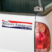 Zelfstandige Amerikanen aan boord (patriottisch) Bumpersticker (Op Truck)