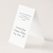 Zelfstandige Damask B/W Oorbel Display Kaarten (Achterkant)