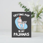 Zelfstandige Freelancer Ewn Boss als zelfstandige Briefkaart (Staand voorkant)