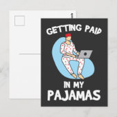 Zelfstandige Freelancer Ewn Boss als zelfstandige Briefkaart (Voorkant / Achterkant)