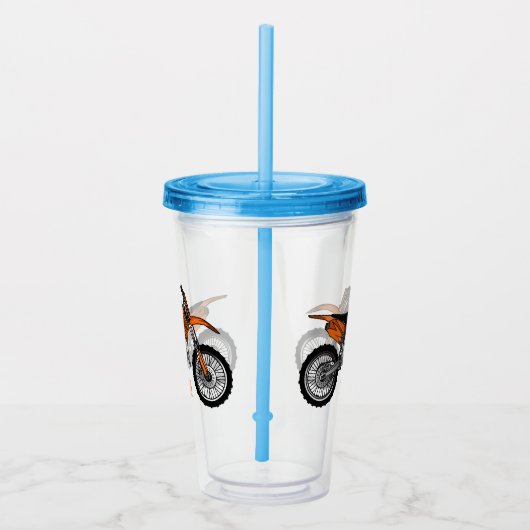 Zelfstandige motorfiets voor gebruik buiten de weg acryl drinkbeker (Rechts)