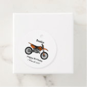 Zelfstandige motorfiets voor gebruik buiten de weg bedankjes labels (In situ)