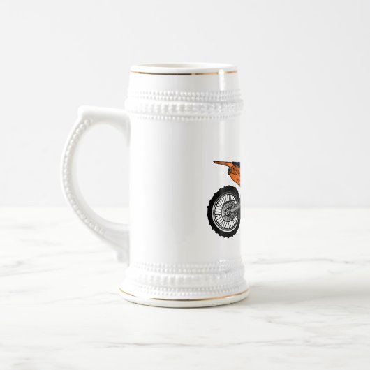 Zelfstandige motorfiets voor gebruik buiten de weg bierpul (Links)