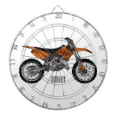 Zelfstandige motorfiets voor gebruik buiten de weg dartbord (Voorkant)