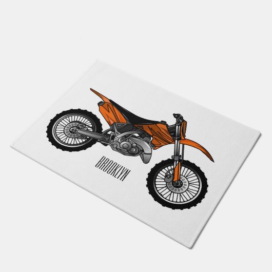 Zelfstandige motorfiets voor gebruik buiten de weg deurmat (Schuin)