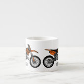Zelfstandige motorfiets voor gebruik buiten de weg espresso kop (Voorkant)