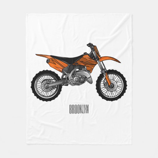 Zelfstandige motorfiets voor gebruik buiten de weg fleece deken (Voorkant)