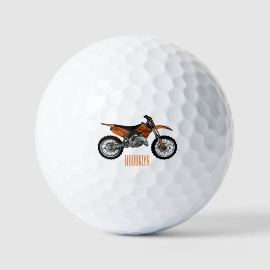 Zelfstandige motorfiets voor gebruik buiten de weg golfballen (Voorkant)