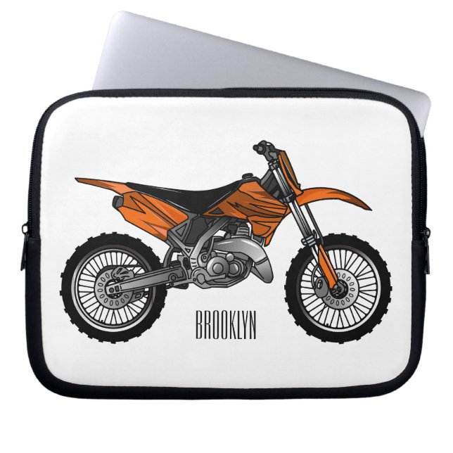 Zelfstandige motorfiets voor gebruik buiten de weg laptop sleeve (Voorkant)
