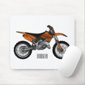 Zelfstandige motorfiets voor gebruik buiten de weg muismat (Met muis)