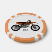 Zelfstandige motorfiets voor gebruik buiten de weg poker chips (Enkel)