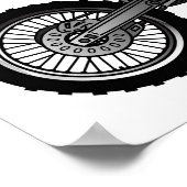 Zelfstandige motorfiets voor gebruik buiten de weg poster (Hoek)