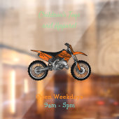 Zelfstandige motorfiets voor gebruik buiten de weg raamsticker (Vel 2)