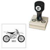 Zelfstandige motorfiets voor gebruik buiten de weg rubberstempel (Gestempeld)