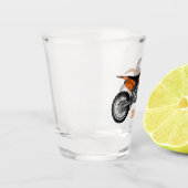 Zelfstandige motorfiets voor gebruik buiten de weg shot glas (Links)