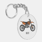 Zelfstandige motorfiets voor gebruik buiten de weg sleutelhanger (Voorkant Links)