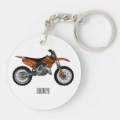 Zelfstandige motorfiets voor gebruik buiten de weg sleutelhanger (Achterkant)