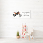 Zelfstandige motorfiets voor gebruik buiten de weg spandoek (Insitu)