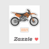 Zelfstandige motorfiets voor gebruik buiten de weg sticker (Vel)